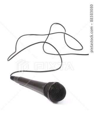 microphone isolated on white background microphone isolated on white background 88383080