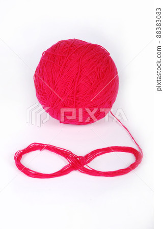 Red clew isolated on a white background Red clew isolated on a white background 88383083