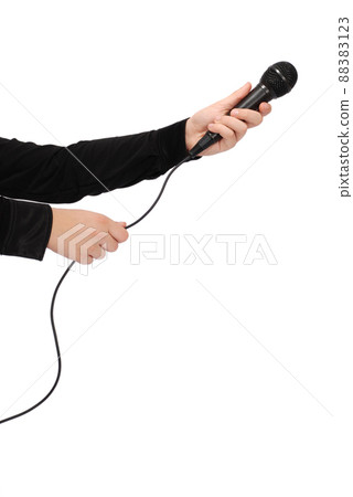 Hand with microphone 88383123