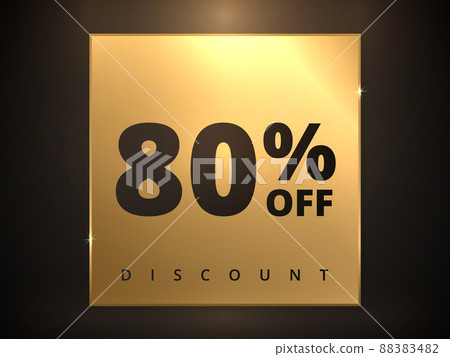 80 off discount banner. Special offer sale 80 percent off. Sale discount offer. Luxury promotion banner 80 off discount banner. Special offer sale 80 percent off. Sale discount offer. Luxury promotion banner 88383482