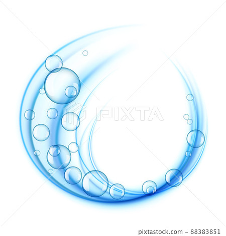 water swoosh bubble background design 88383851