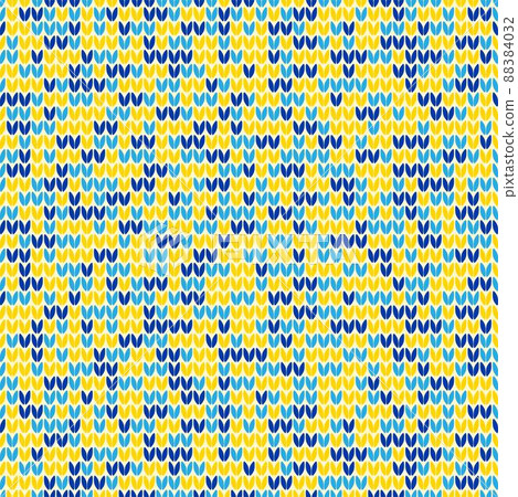 Ukrainian colour knitting pattern background Ukrainian colour knitting pattern background 88384032