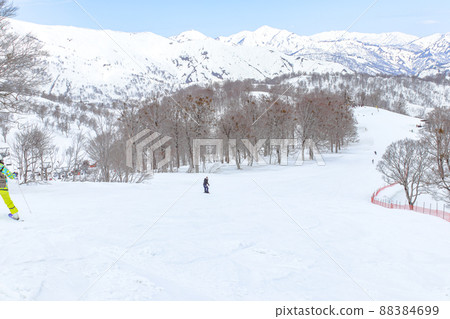 Okutadami Maruyama Ski Resort Spring Ski Season Okutadami Maruyama Ski Resort Spring Ski Season 88384699