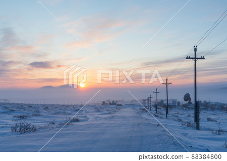 Winter arctic landscape Winter arctic landscape 88384800