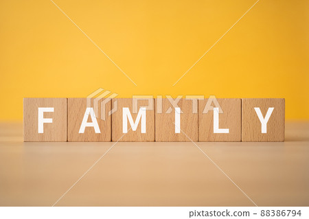 Family image | Building blocks with "FAMILY" written on them 88386794