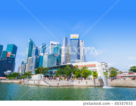 Singapore Merlion Park Singapore Merlion Park 88387633