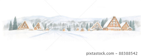 Title pastel: Shirakawa-go 88388542