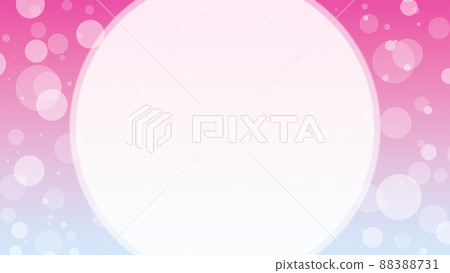 Pink Japanese style frame polka dot ring red blue blue green yellow background material background 88388731