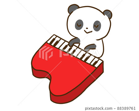 Panda playing the piano - Stock Illustration [88389761] - PIXTA