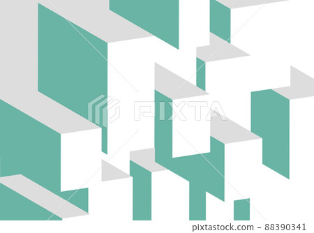 Simple and modern green and gray rectangular parallelepiped background image illustration Simple and modern green and gray rectangular parallelepiped background image illustration 88390341