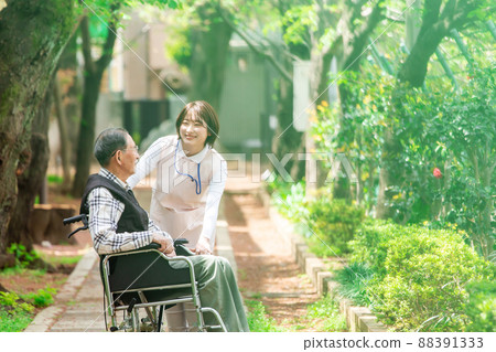 輪椅長期護理新鮮綠色高級 輪椅長期護理新鮮綠色高級 88391333