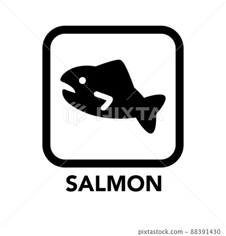Salmon icon 28 food allergy specific raw materials 88391430
