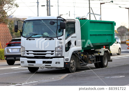 Image of industrial waste collection and transportation vehicle Image of industrial waste collection and transportation vehicle 88391722