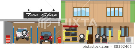 Tire shop 88392465