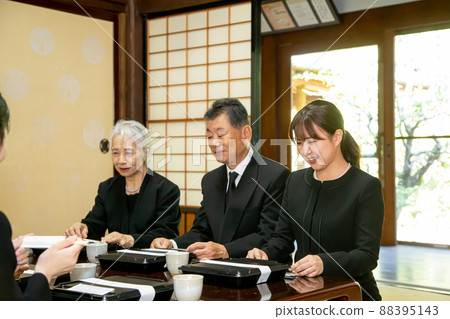 Honorary affairs / funeral (meal scene) 88395143