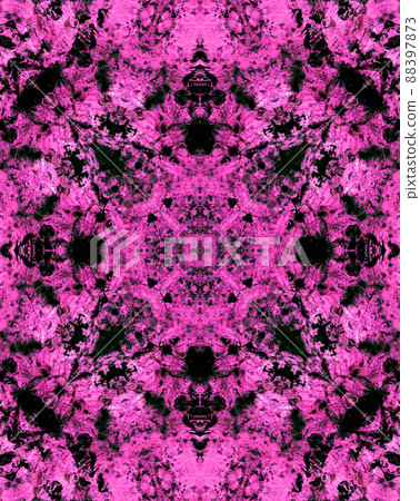 Abstract Background Pink and Black Kaleidoscope Background Abstract Background Pink and Black Kaleidoscope Background 88397873