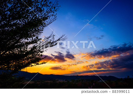 Beautiful sunset at Khaoyai Beautiful sunset at Khaoyai 88399011