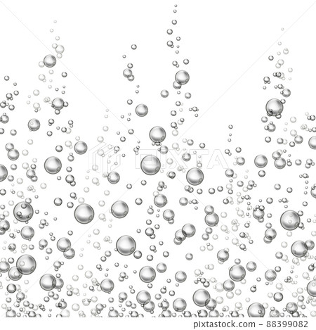 Fizzing oxygen bubbles isolated illustration 88399082