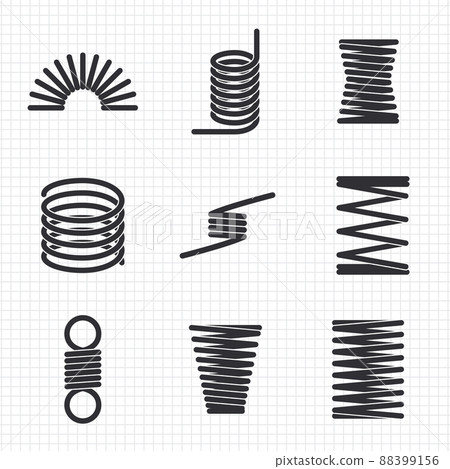 Steel wire flexible spiral coils spring Steel wire flexible spiral coils spring 88399156