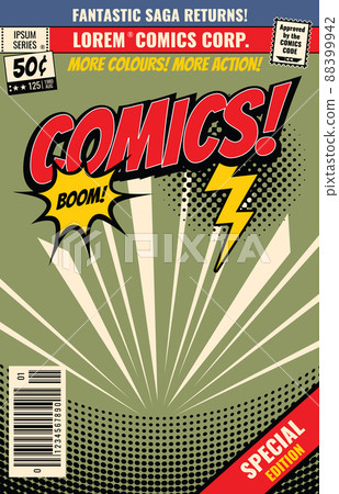 comic book background with cartoon burst bubble comic book background with cartoon burst bubble 88399942