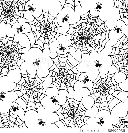 Halloween party decoration spider web seamless pattern Halloween party decoration spider web seamless pattern 88400086