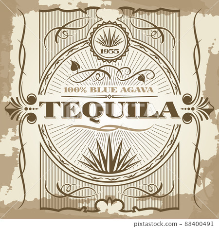 Vintage tequila poster design 88400491