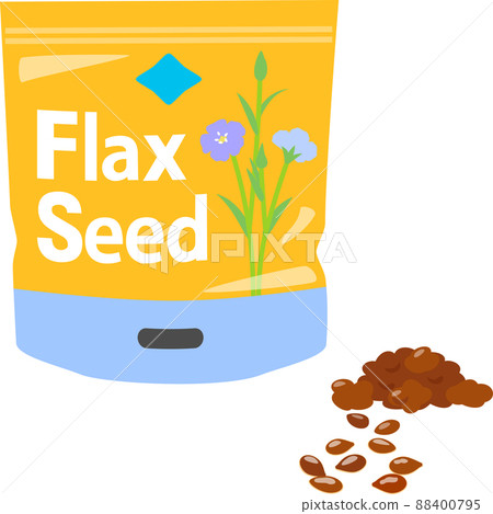 Flax seeds in a bag 88400795