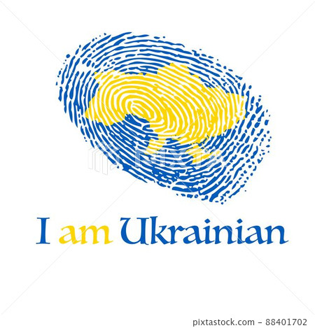 Fingerprint Ukrainian text background Fingerprint Ukrainian text background 88401702