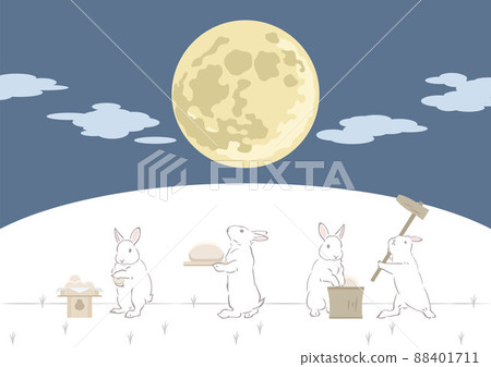 Rabbit Moon Viewing-Preparing Moon Viewing Dumplings 88401711