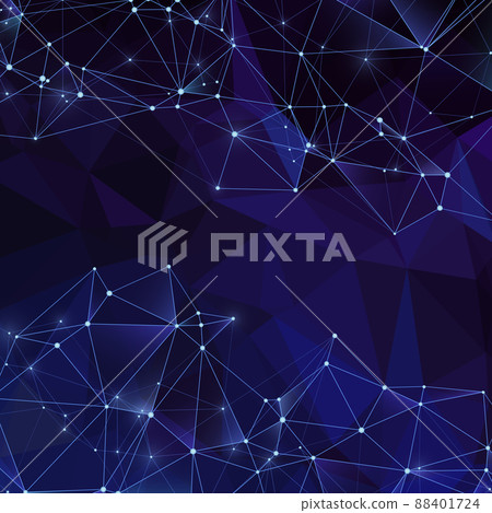 Triangular polygon abstract backdrop. Modern digital crystals background with diamond texture 88401724