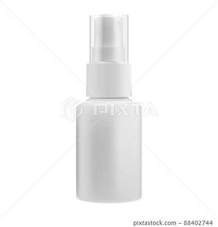 Spray bottle. Mist spray cosmetic container mockup 88402744