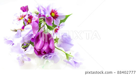 Bouquet material with the image of spring 88402777