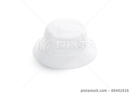 Blank white bucket hat mock up, back side view Blank white bucket hat mock up, back side view 88402816