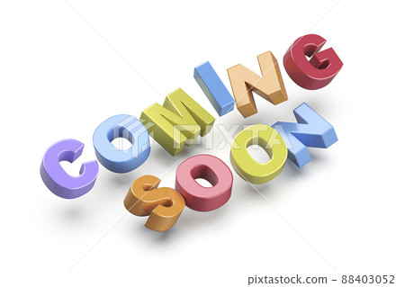 Coming soon promo text 88403052