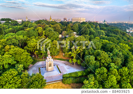 The Saint Vladimir Monument in Kiev, the capital of Ukraine, before the war with Russia 88403925
