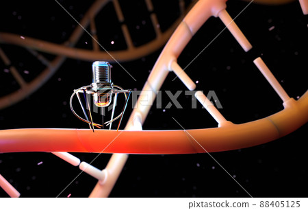 Nanobots are repairing damaged DNA. 88405125
