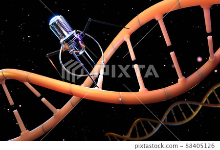 Nanobots are repairing damaged DNA. 88405126