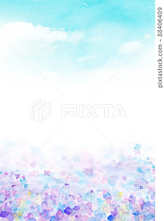 繡球花季節背景素材 88406409