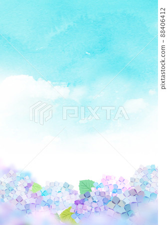 繡球花季節背景素材 繡球花季節背景素材 88406412