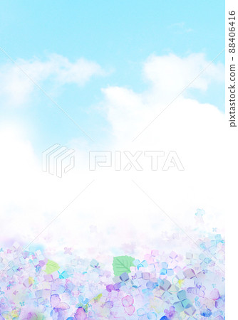 Hydrangea season background material 88406416