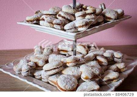 Vanilice, Serbian bite-sized small Vanilla cookies Vanilice, Serbian bite-sized small Vanilla cookies 88406729