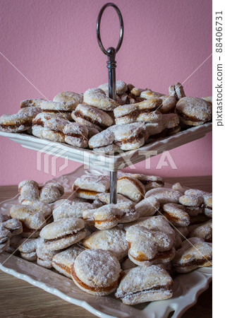 Vanilice, Serbian bite-sized small Vanilla cookies 88406731