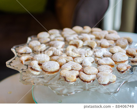 Vanilice, Serbian bite-sized small Vanilla cookies Vanilice, Serbian bite-sized small Vanilla cookies 88406749