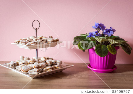 Vanilice, Serbian bite-sized small Vanilla cookies Vanilice, Serbian bite-sized small Vanilla cookies 88406767