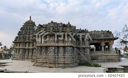 Side exterior of Lakshminarsimha Temple, Javagal, Hassan, Karnataka, India Side exterior of Lakshminarsimha Temple, Javagal, Hassan, Karnataka, India 88407485