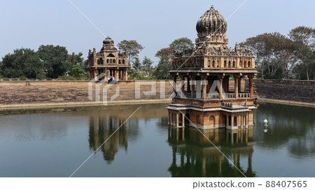 Great Masterpiece of Stone Architecture, Santhebennur Pushkarini, Devangere, Karnataka, India Built by Hanumantappa Nayaka a local Palegar in 16th Century Great Masterpiece of Stone Architecture, Santhebennur Pushkarini, Devangere, Karnataka, India Built by Hanumantappa Nayaka a local Palegar in 16th Century 88407565