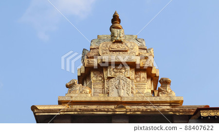 Golden Color Dome of Sri Rameshwara Temple, Tirthahalli, Shimoga, Karnataka, India Golden Color Dome of Sri Rameshwara Temple, Tirthahalli, Shimoga, Karnataka, India 88407622