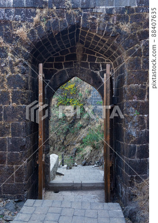 Main Entrance Gate of Fort, Korigad fort, Pune, Maharashtra, India 88407635