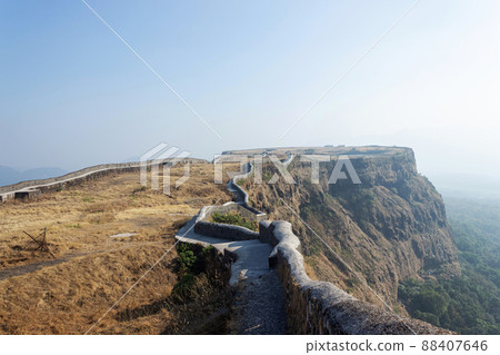 Full View of Fort From Flag Point, Korigad, Maharashtra, India Full View of Fort From Flag Point, Korigad, Maharashtra, India 88407646
