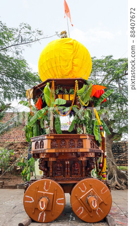 Decorated Rath For Yatra, Channagiri Fort, Devanagare, Karnataka, India 88407672